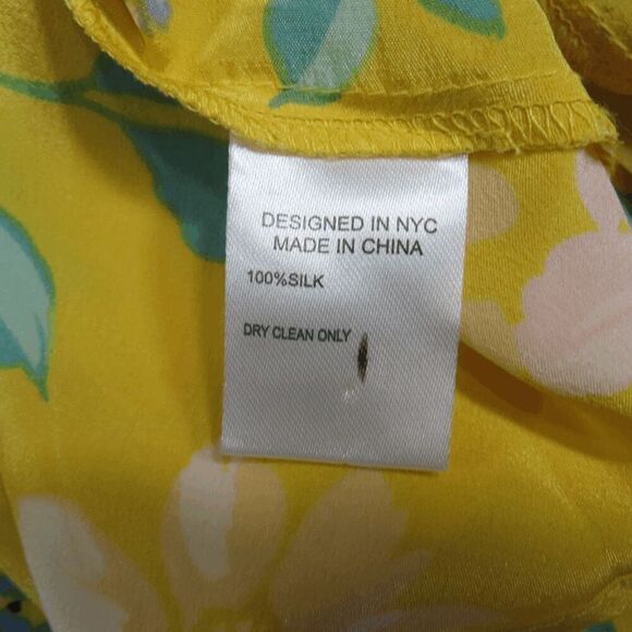 Yumi Kim That's A Wrap Happy Day Yellow Floral Wrap Top Small - Picture 5 of 7